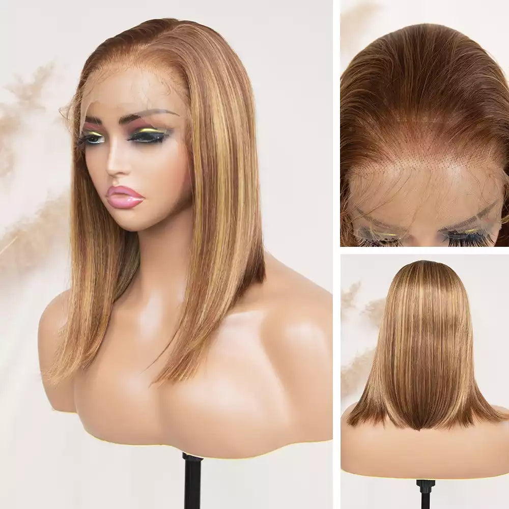 straight honey_blonde_highlight (#HL4/27 )13_6_lace_front_wig_RGF10405-#HL4/27