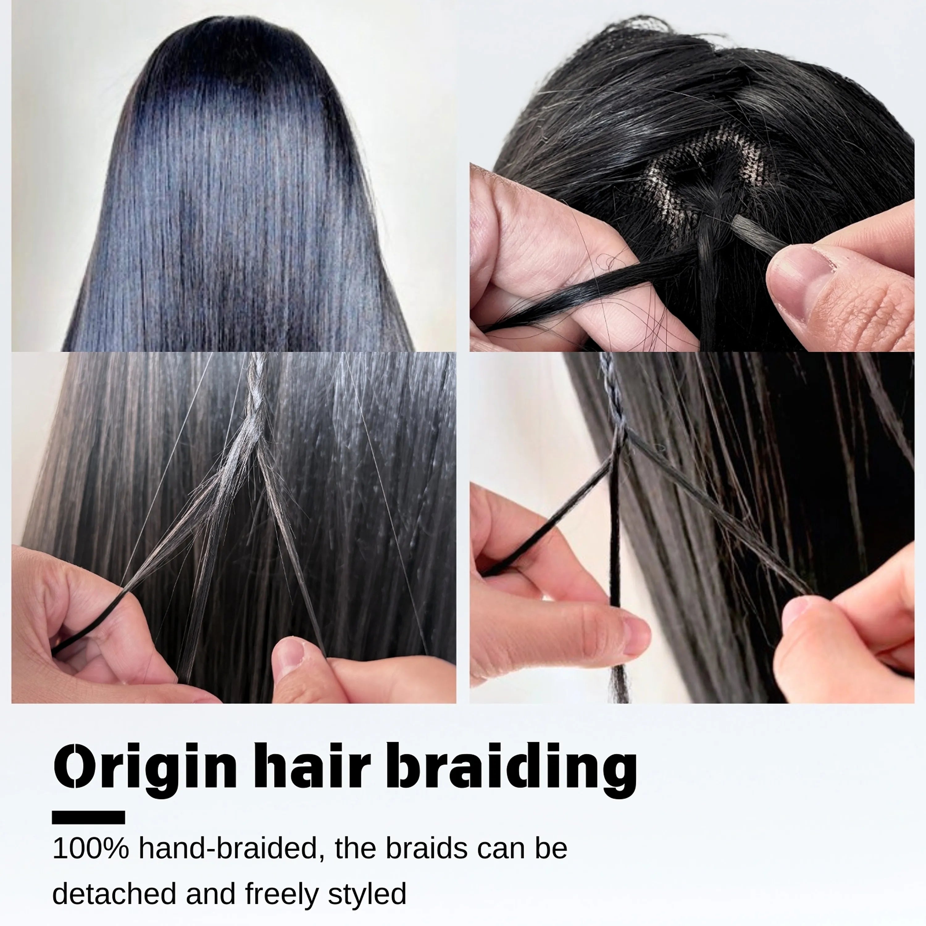 Irregular Braided Full Lace Wig Jumbo Knotless Box Braids For Black Women Synthetic Full Lace Wigs