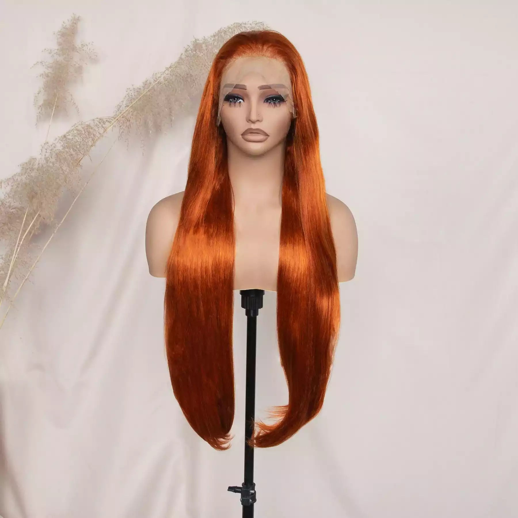 Straight Ginger 13_6_lace_front_wig9602A-#Ginger