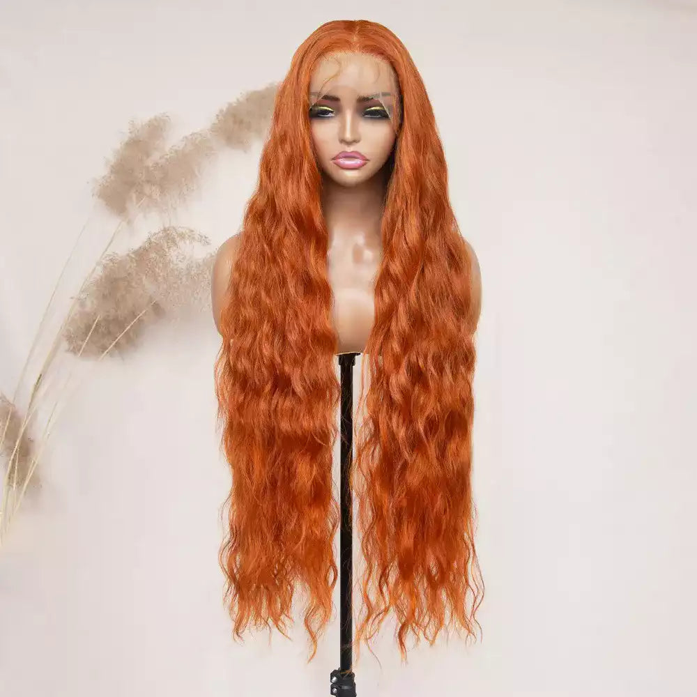 curly wigs ginger_orange 13×6 lace front wig RGF9877-#GINGER