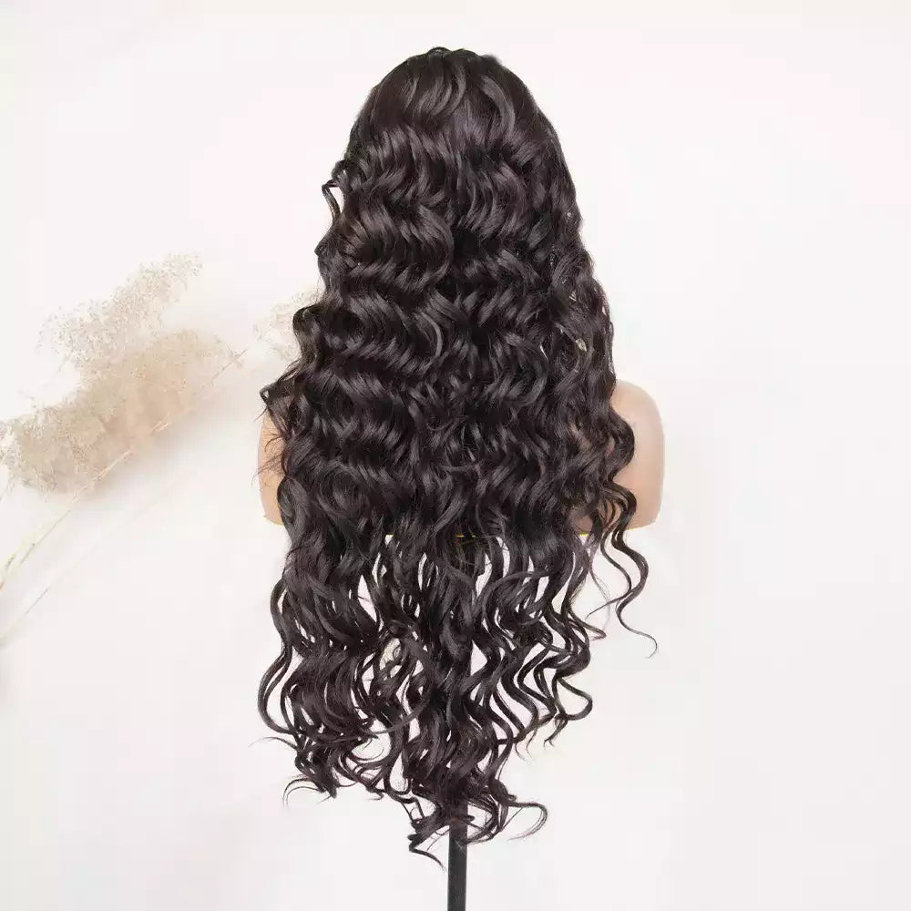 curly wigs chocolate brown 13_6_lace_front_wig RGF9975-#4