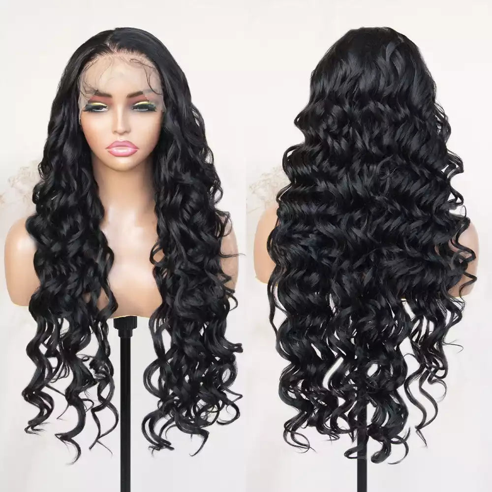 curly wigs natural balck 13_6_lace_front_wig RGF9975-#1B