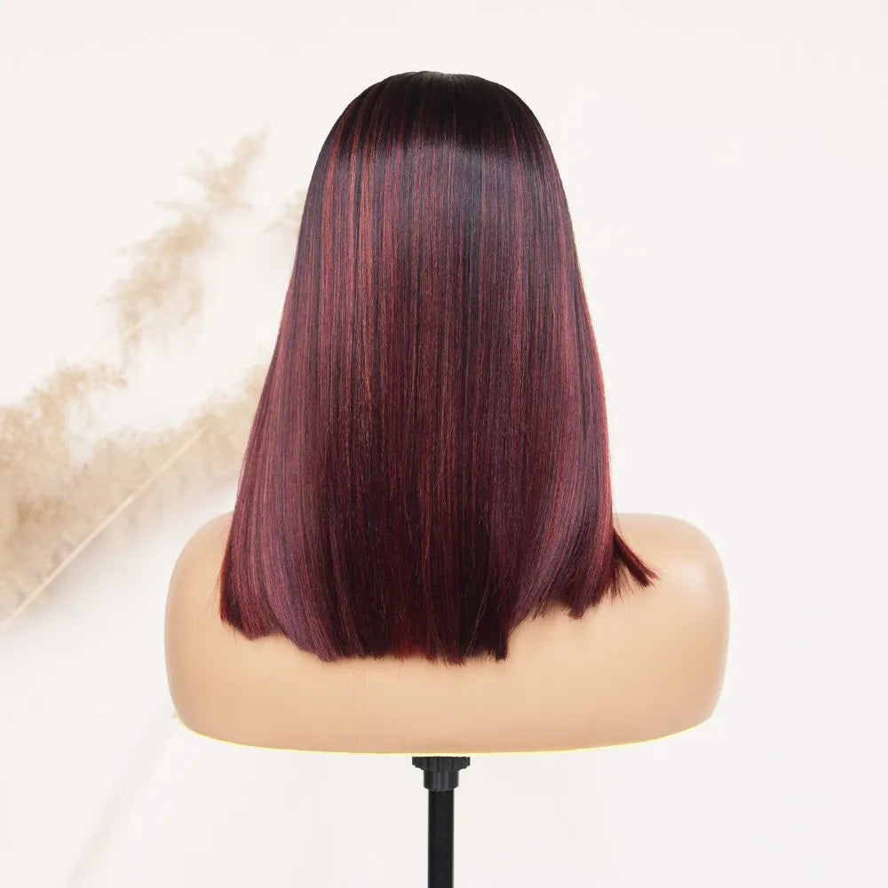 straight highlight_Burgundy 13_6_lace_front_wig_RGF10405-#DR3700