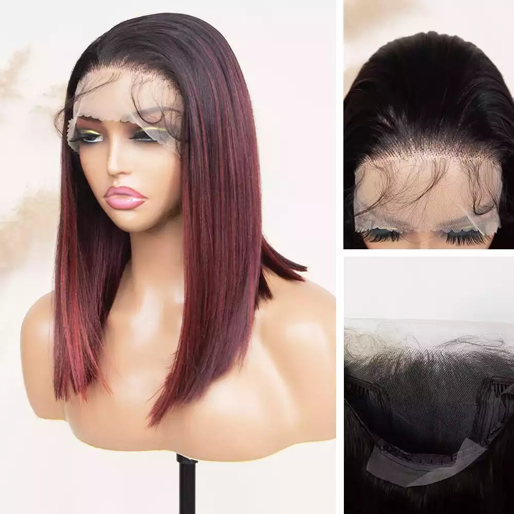 straight highlight_Burgundy. 13_6_lace_front_wig_RGF10405-#DR3700