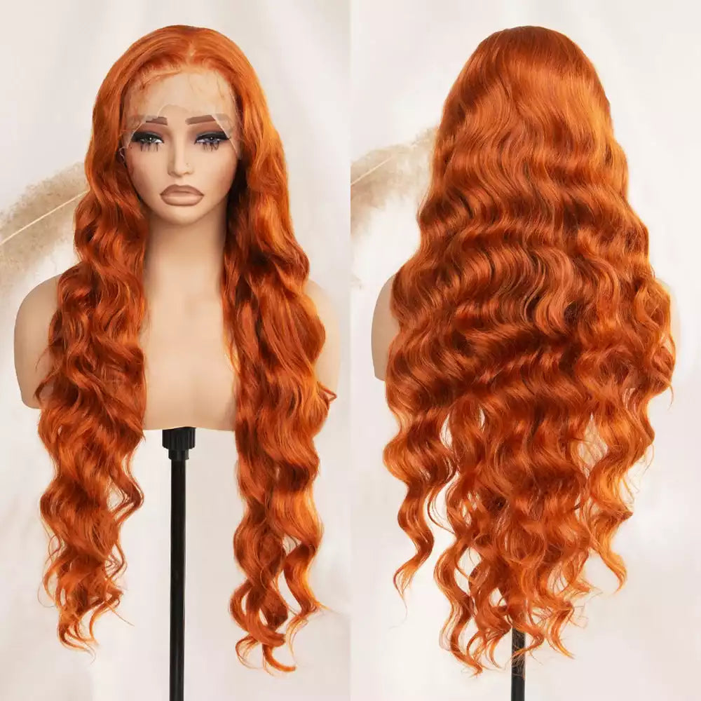 loose wave Ginger Orange 13_6_lace_front_wig_RGF9601-#GINGER