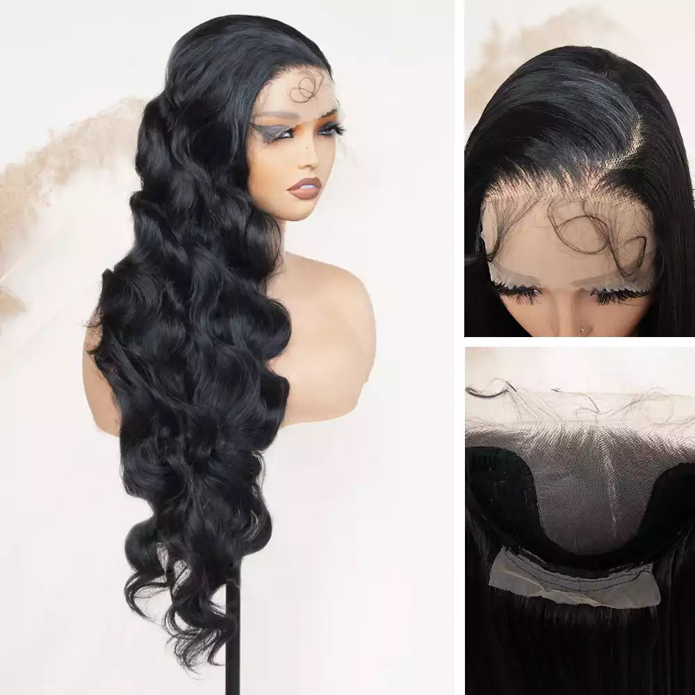 loose wave Natural Black 13_6_lace_front_wig_RGF9601-#1B