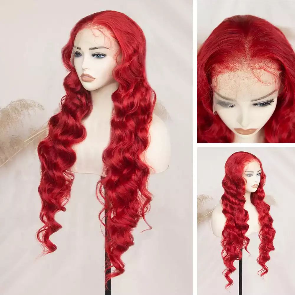 loose wave Red 13_6_lace_front_wig_RGF9601-#DR3373