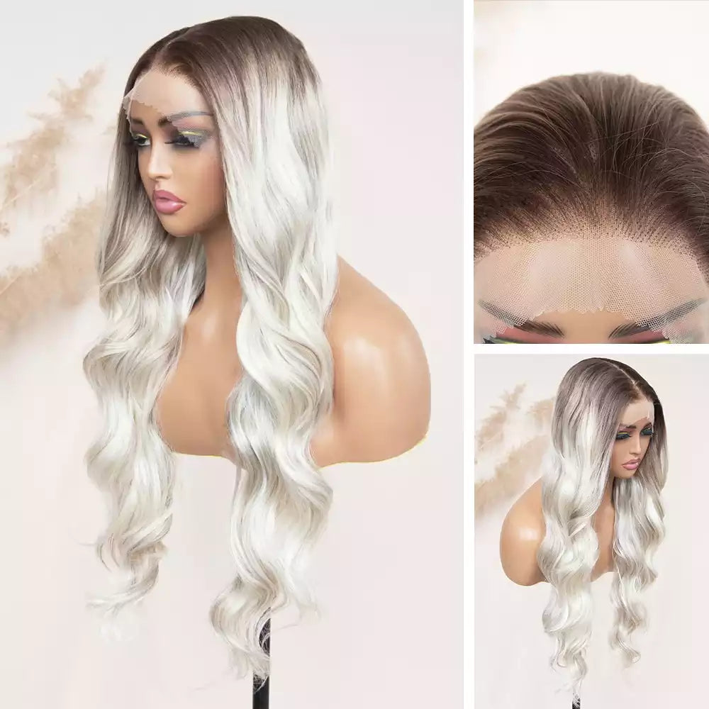 body wave Ombre_Platinum 13_6_lace_front_wig_RGF9873-#DR3749A 