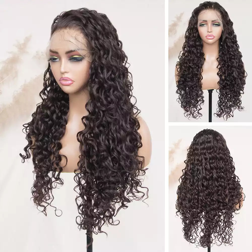 curly wig chocolate brown 13_6_lace_front_wig_RGF9970A-#4