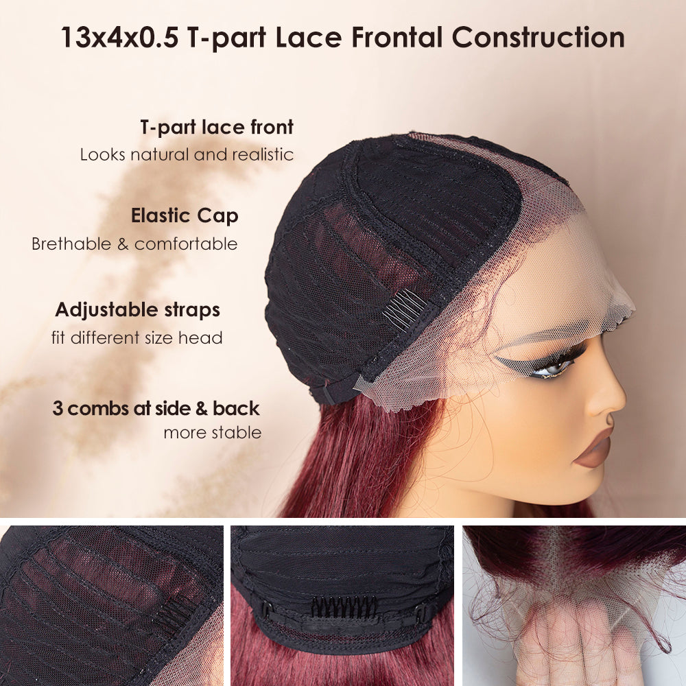 Long Dark Brown Body Wave Lace Wig Synthetic Lace Front Wig