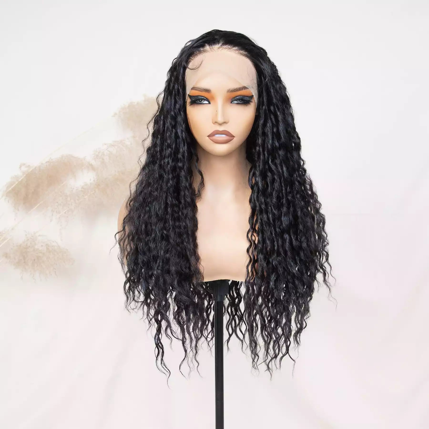 wave NaturalBlack 13x6_lace_front_wig10100-#1B